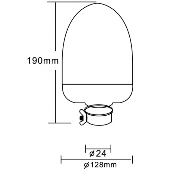 Girofar LED cu prindere Din Pole